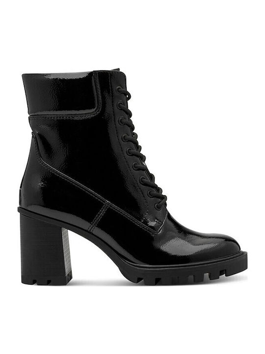 Tamaris Women's Ankle Boots made of Patent Leather Black 1-25132
