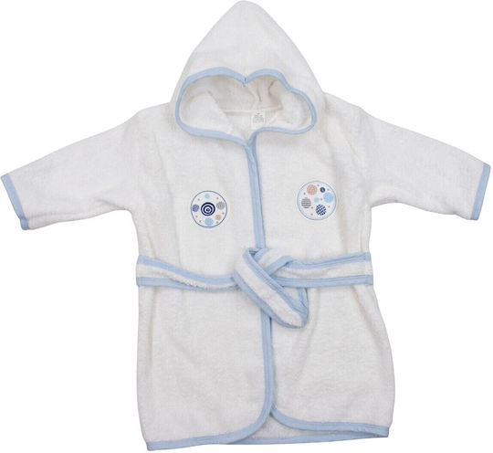Iggy Kids Hooded Bathrobe White