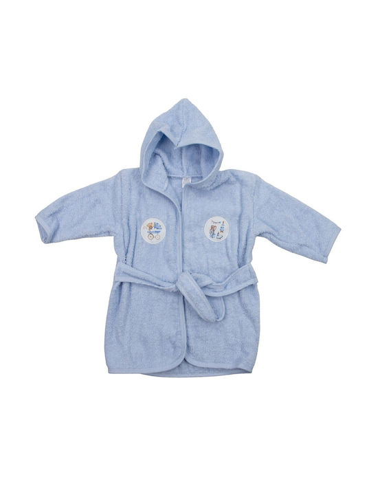 Iggy Kids Hooded Bathrobe Sky Blue