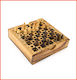 Paradise Waterfalls Wooden Chess Pawns Handmade Black / White 4cm