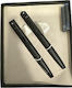 Sheaffer Set 300 Matte Black Ballpoint Pen and Fountain Pen Medium