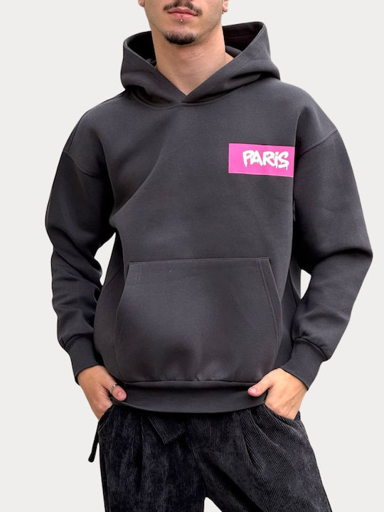 Ben Tailor Paris Sweatshirt mit Kapuze Charcoal