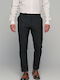 Pantaloni Elastic cu Croială Slim Black
