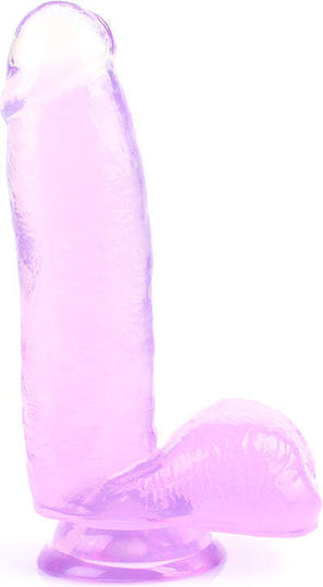 Chisa Novelties Fantasy Ρεαλιστικό Dildo με Όρχεις και Βεντούζα Μωβ