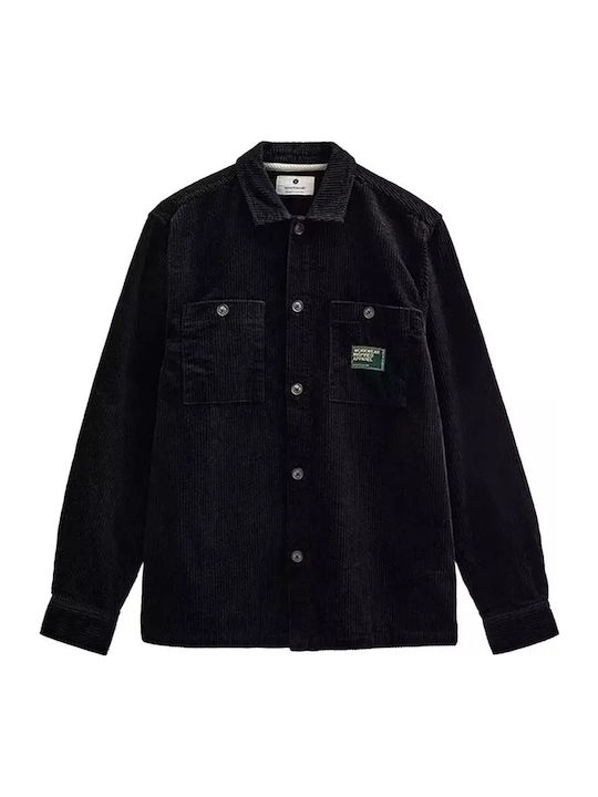 Дълъг Ръкав Рипсено Кадифе Overshirt Caviar