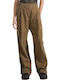 Women's Fabric Trousers Brown