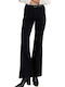 Damen Stoff Cargo Hose Black
