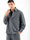 Дълъг Ръкав Overshirt Сив