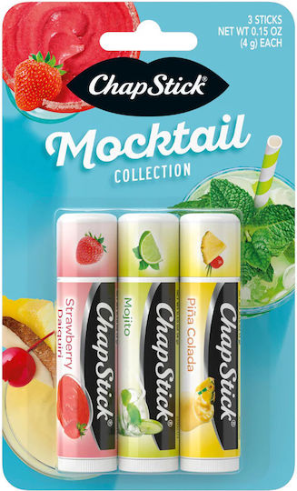 Moisturizing Lip Balm Mocktail Collection Chapstick Set 3 Pieces