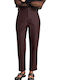 Damen Stoff Hose Oxblood