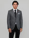 Men's Suit Jacket Slim Fit Gray