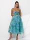 Summer Dress for Wedding / Baptism Strapless Floral