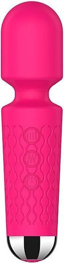 Smd Vibrator Wand Pocket Ασύρματος Κλειτοριδικός Δονητής 15cm 20 Vibrations & 8 Intensities Pink