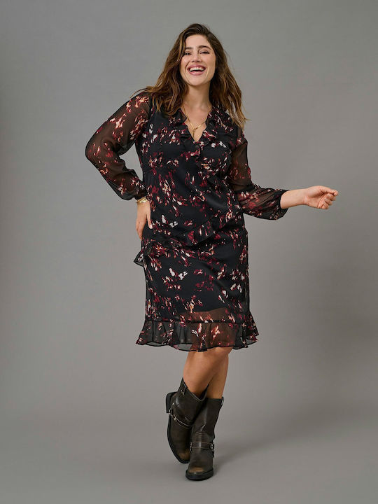 Rochie Midi Drapată Carindigo
