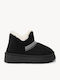 Black Fur Lined Zigzag Tape