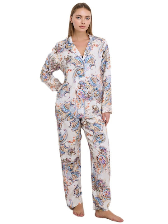 GoldenBay Winter Women's Pyjama Set Light Blue