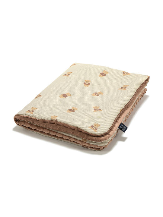 La Millou Blanket Nursery Swaddling Blankets Velvet Beige 110x110cm