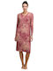 GoldenBay Winter Women's Nightdress Pink