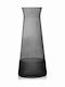 1150cc Matte Glass Decanter 25cm with Stopper Black 1150ml