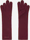 Burgundisch Wolle Handschuhe