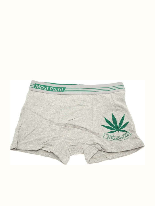 Herren Baumwoll Boxer Grau