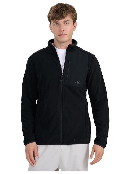 Men's Fleece Cardigan Black