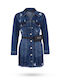 Women's Short Jean Jacket for Spring or Autumn Jean Color