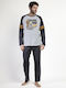 Admas Men's Winter Pajamas Set Gray