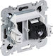 Santra 1x Computer Socket RJ45 Without Frame Flush-Mounting Black 4148-19