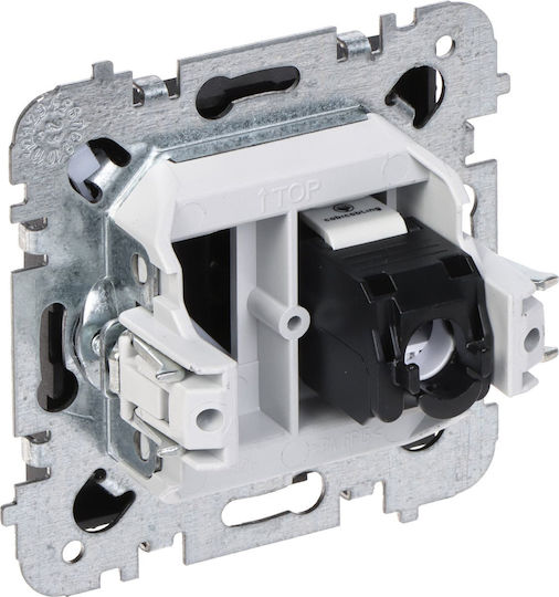 Santra 1x Computer Socket RJ45 Without Frame Flush-Mounting Black 4148-19