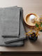 Beauty Home Σετ Πετσέτες Μπάνιου 3τμχ Art 3451 Γκρι Βάρους 450gr/m²