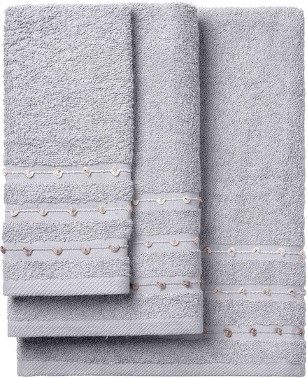 Beauty Home Σετ 3τμχ Art 3465 Γκρι Βάρους 450gr/m² Beauty Home Σετ 3τμχ Art 3465 Γκρι Βάρους 450gr/m²