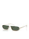 Armani Exchange Unisex Sunglasses with Gold Metal Frame and Green Lens AX2058S 612171