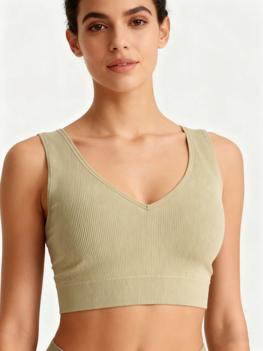 Katia Women's Bra with Removable Padding Beige
