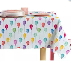 Jup 7322701-b6681 Tablecloth Balloons 140x180cm White Multicolor