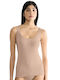 Women's T-Shirt with Spaghetti Strap Beige