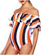 Maternity Swimwear Rainbow Orange