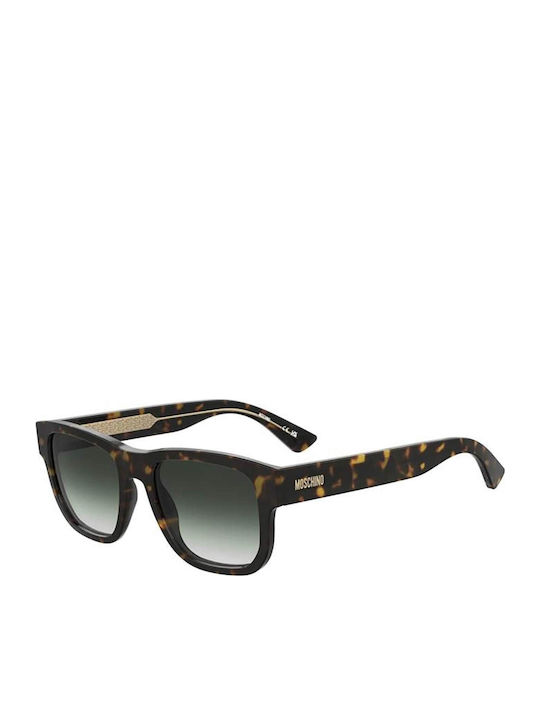 Moschino Unisex Sunglasses with Brown Tartaruga...