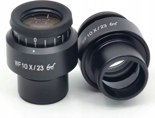Wf10x/23 30mm – Set 2 Wide-angle Microscope Eyepieces Field View 23 Mm Diopter Adjustment Stereoscopic Microscopes
