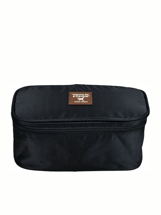 Travel Toiletry Bag 25x13x12cm Black