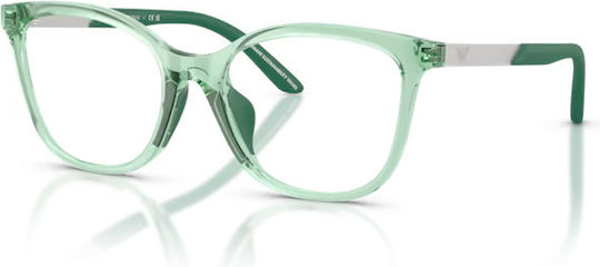 Emporio Armani Children's Plastic Eyeglass Frame Butterfly Green