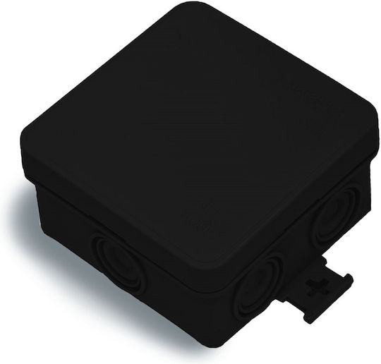 Surface Mounted Electrical Box IP55 in Black Color