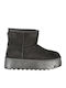 Stiefeletten Damen mit Pelz Schwarz