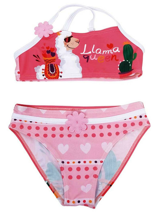 Lama Zk50687 Costum de baie pentru copii Bikini Roz Lama Zk50687 Costum de baie pentru copii Bikini Roz