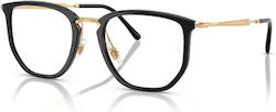 Ray Ban Metallisches Brillengestell Schwarz RB4...