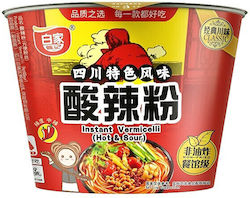 Baijia Instant Vermicelli Bowl Iute și Acru 105g Baijia Instant Vermicelli Bowl Iute și Acru 105g