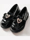 Kids Patent Leather Ballerinas Black