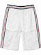 Pantalon Larg din Material Textil pentru Copii WHITE