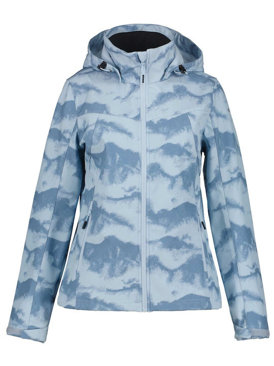 Icepeak Softshell Γυναικείο Μπουφάν Γαλάζιο