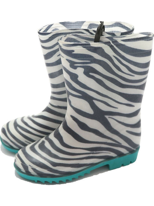 Παιδικές Γαλότσες Zebra Weiß